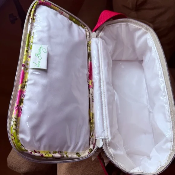 Vera Bradley Floral Cosmetic Bag in Pink and Green - Picture 5 of 5